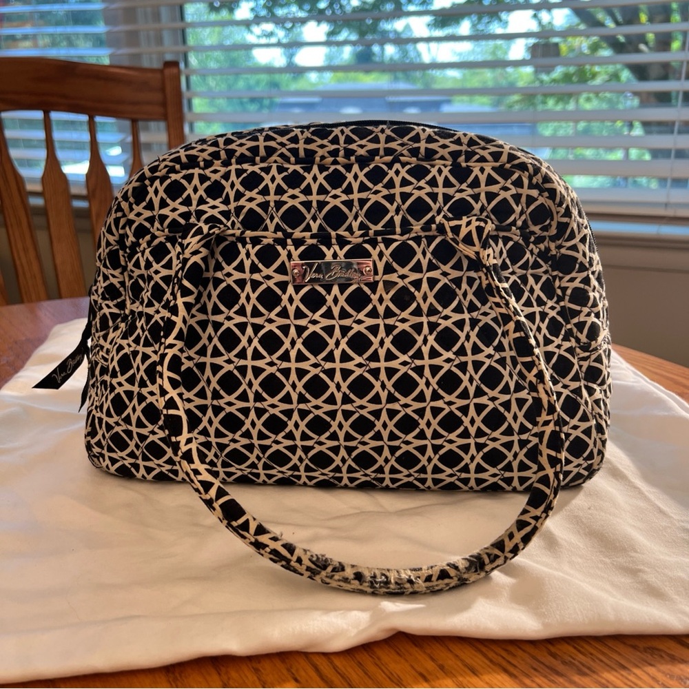 Vera Bradley Night & Day Geo Bowler Purse Bag 12 x 8 x 6 EC